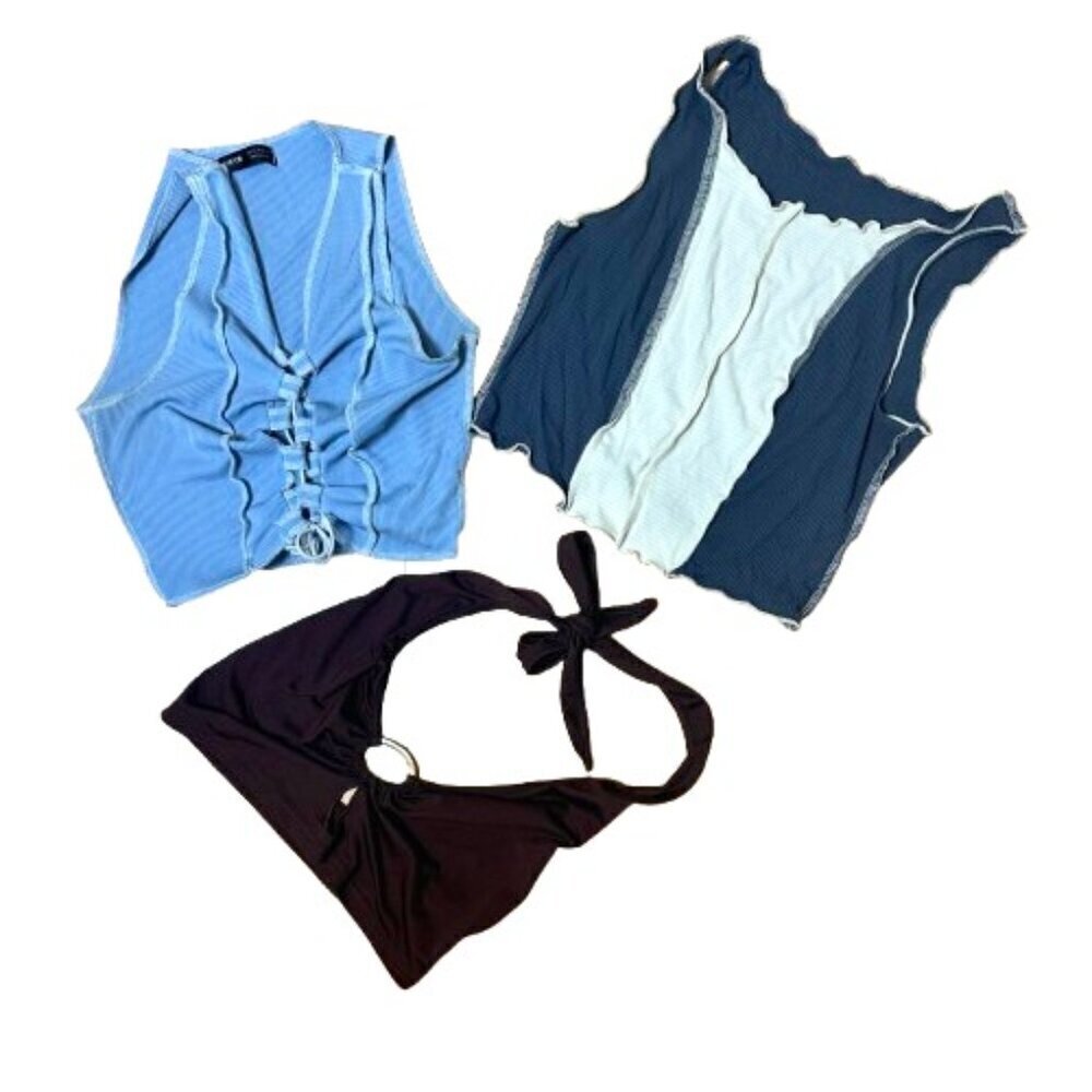 SHEIN Size XS Crop Top Bundle Set of 3 Tops
